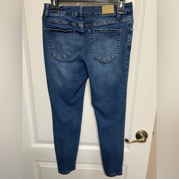 Tahari Women's Dark Blue Skinny Jeans - Picture 2 of 4